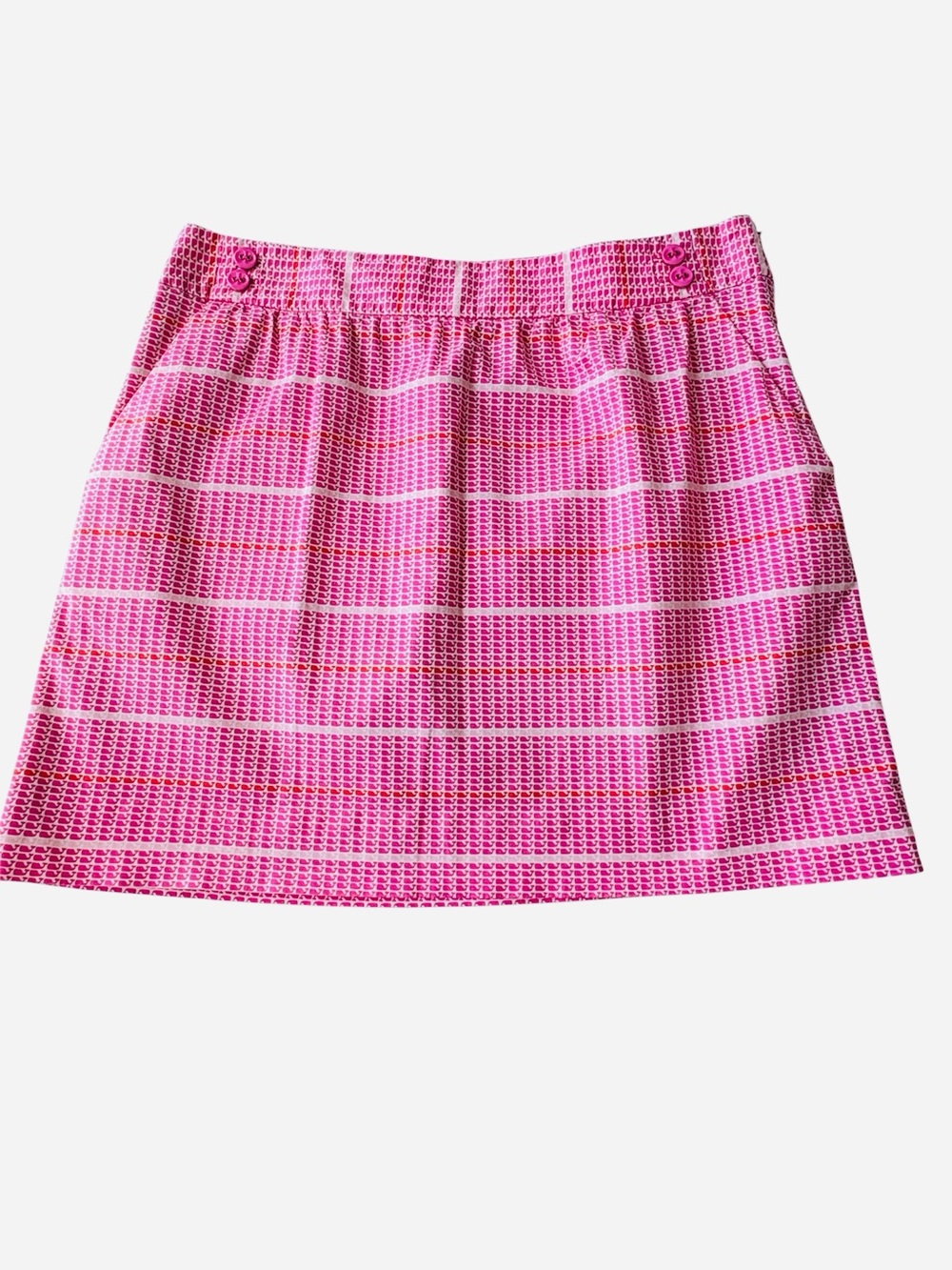 Vineyard Vines Pink Patterned Mini Skirt